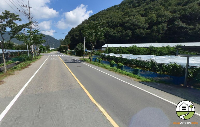 경산 남천면 왕복2차선 도로 접한 약 643평 토지·땅 매매