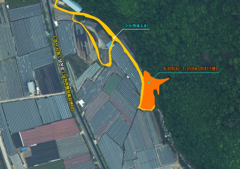 경산 남천면사무소 인근 약 411평 토지·땅 매매